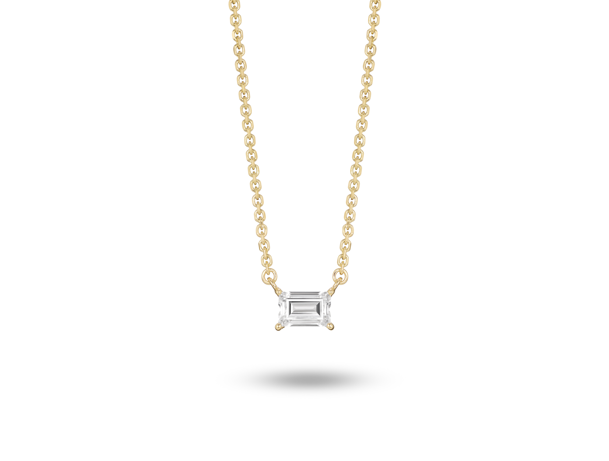 PD1572S01B-1618_0.25ct_mini_baguette_pendant_YG_front_1bf61d1d-5895-41c6-8e3d-467dcb040662.png Lab-Grown Diamond ¼ct. Mini Baguette Pendant | White - Image 1