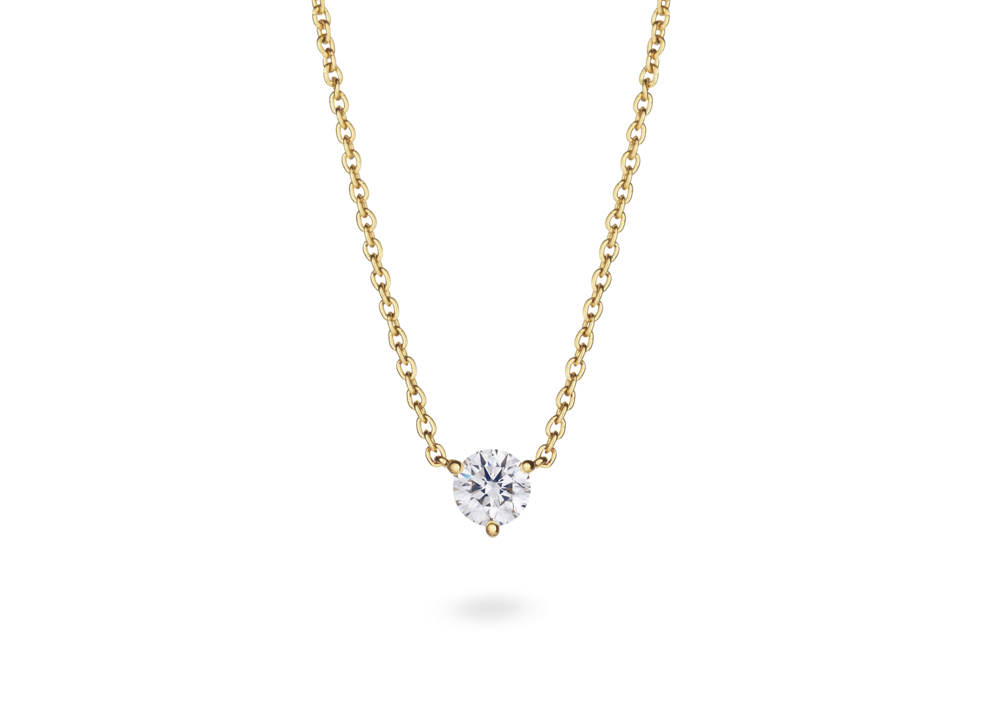 PSolitairePDT-WHRB-SSY-1-2cttw_Front.png Lab-Grown Diamond ½ct. Round Brilliant Solitaire Pendant | White - Image 1